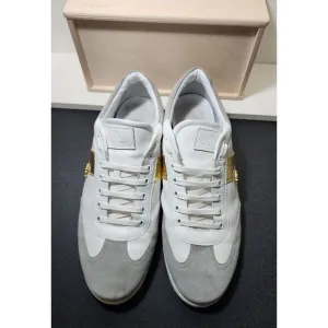 ROBERTO CAVALLI COLOUR BLOCK SNAKE PANEL SNEAKERS size 45