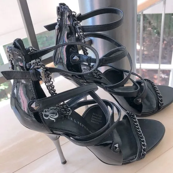 Rock &amp; Republic Strappy Chain High Heel Sandals