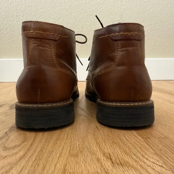 Rockport Classic Break Leather Chukka Boots Shoes Mens Size 11.5 Brown