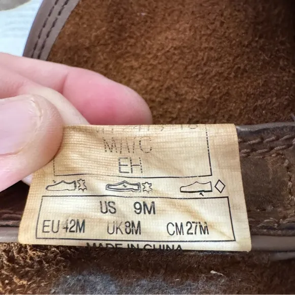 Rocky Original Brown Ride Men's Steel-Toe Work Boots Size 9M