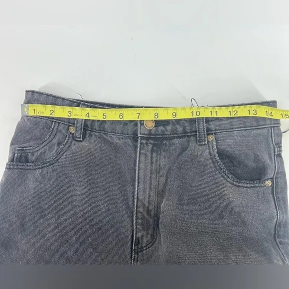 Rolla’s Original High Rise Straight Distressed Denim Jeans Stone Black US 27