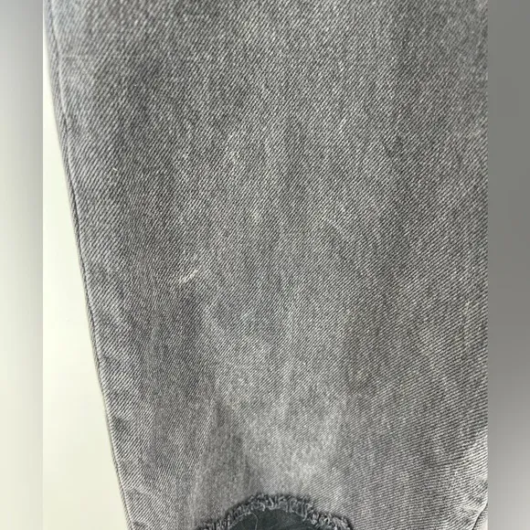 Rolla’s Original High Rise Straight Distressed Denim Jeans Stone Black US 27