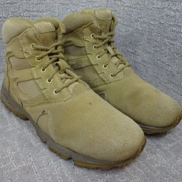 Rothco Steel Shank Men's Size 11R Desert Tan Suede Lace up Boots 5368