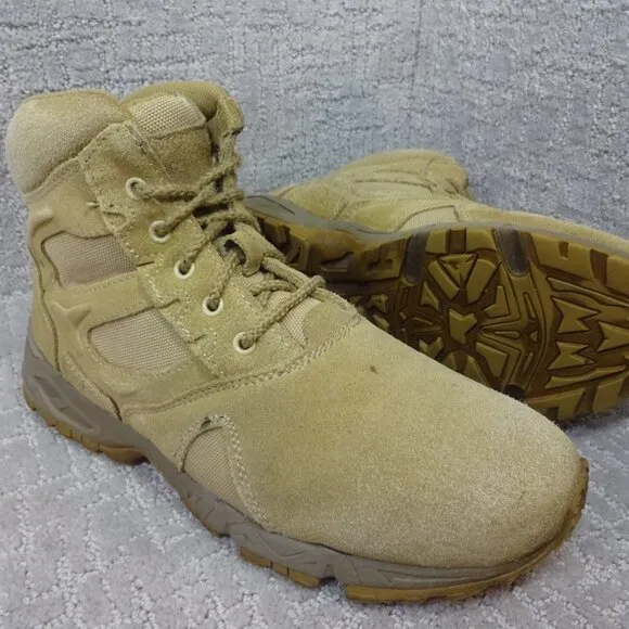 Rothco Steel Shank Men's Size 11R Desert Tan Suede Lace up Boots 5368