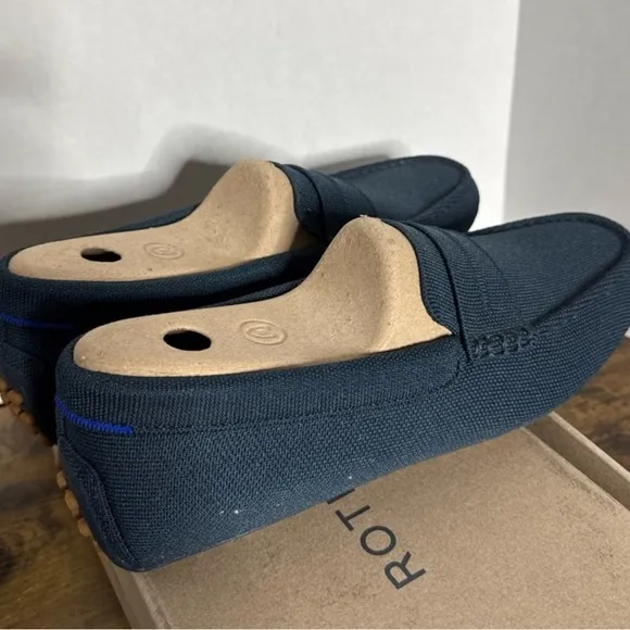 Rothy's Blue Loafers Slip-Ons Modern Design