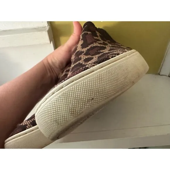 Rothy's Chelsea Wildcat Cheetah Slip On Sneaker Boots Animal Print sz 8.5
