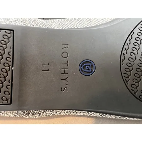 ROTHY'S Gray Heather Loafers Women's 11 Casual Comfort Quit Luxury Minimalist