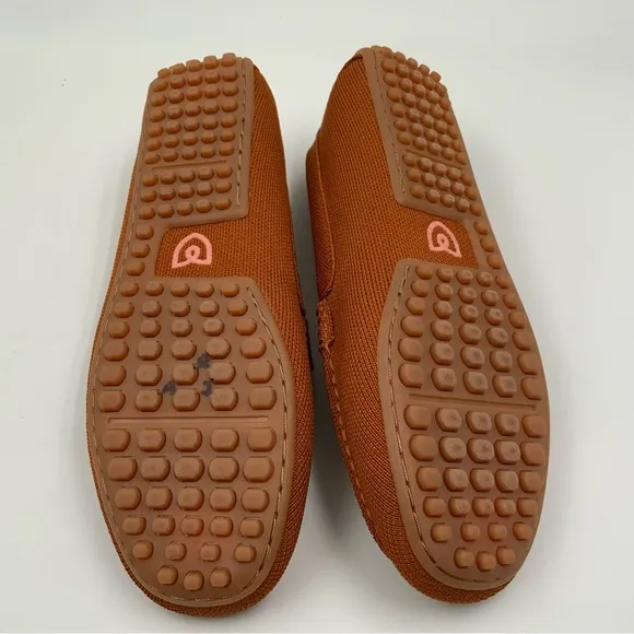 Rothy’s The Drivers Loafers Cognac Flat Slip-On. Women’s Size 9.