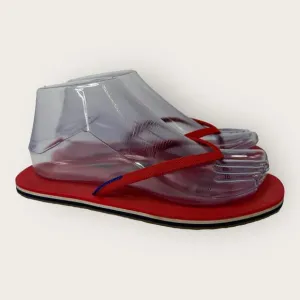 Rothys Womens size 6 Red The Flip Flop Firecracker Slip On Sandals Flat Thong