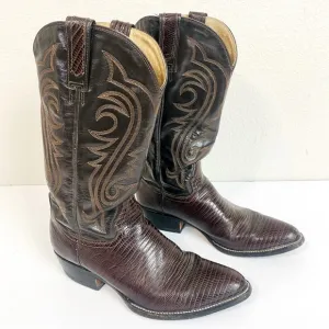 Rudel Botas Brown Leather Western Boots Size 9