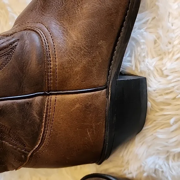 SAGE Brown Leather Cowboy Boots Size 7.5 COWGIRL BOOTS
