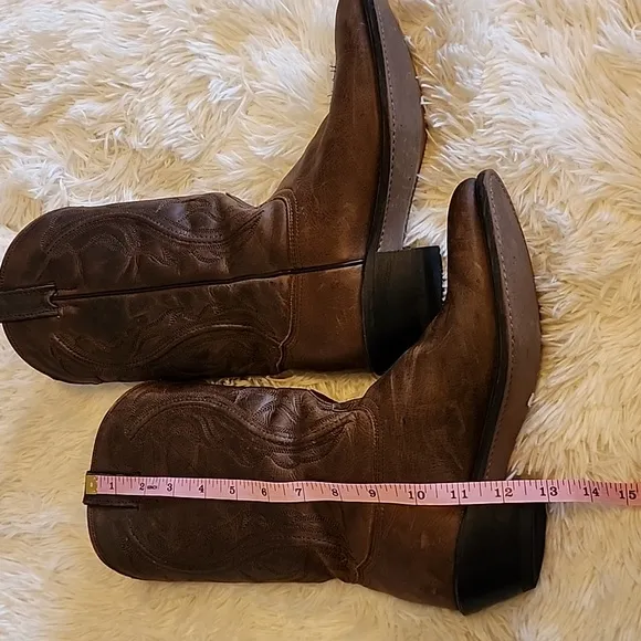SAGE Brown Leather Cowboy Boots Size 7.5 COWGIRL BOOTS