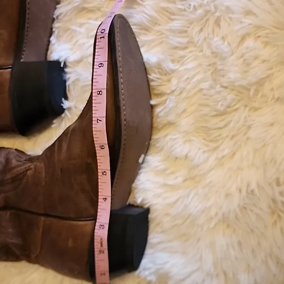 SAGE Brown Leather Cowboy Boots Size 7.5 COWGIRL BOOTS