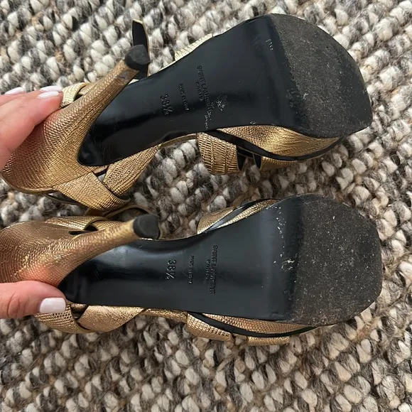 saint laurent high sandals