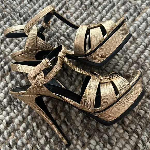 saint laurent high sandals