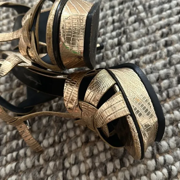 saint laurent high sandals