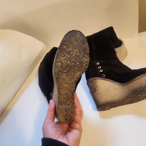 Saint Laurent Suede Tall Boots size 6 in VGUC