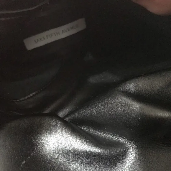 SAKS FIFTH AVENUE Croc-Embossed Leather Knee-High Boots Size 9