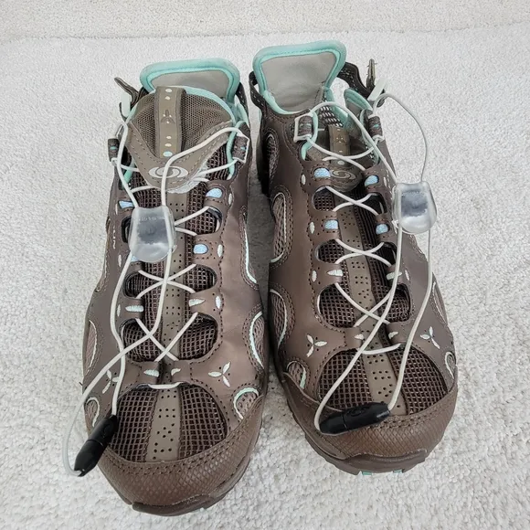 Salomon Brown/Aqua Techamphibian Trail Hiking Waterproof Sneaker/Sandals Sz 7