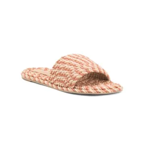 SALT AND UMBER Natural Multi Sunny Flat Sandals
