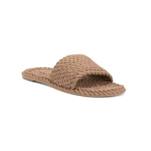 SALT AND UMBER Natural Sunny Flat Sandals