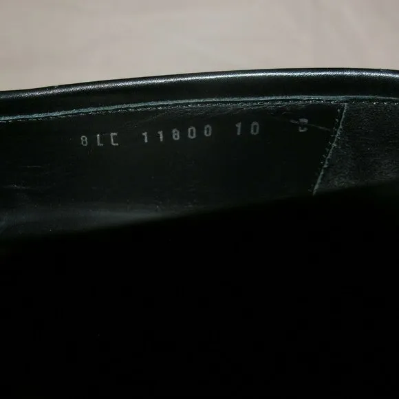 Salvatore Ferragamo Black Leather Gancini Bit Loafers 10D