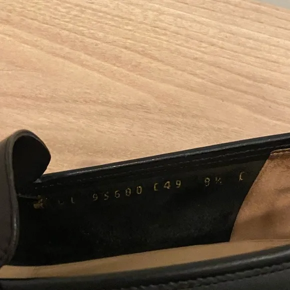 Salvatore Ferragamo black leather loafers
