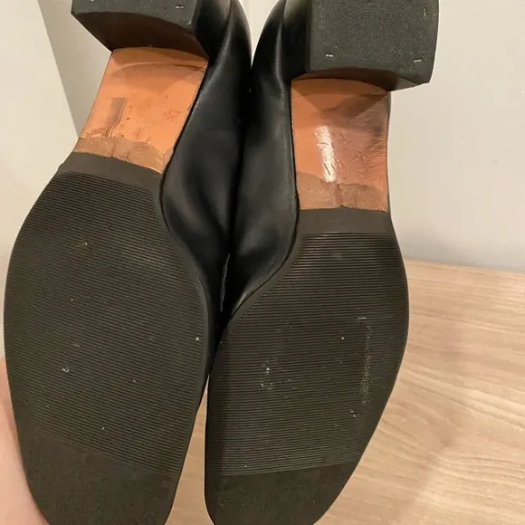 Salvatore Ferragamo black leather loafers
