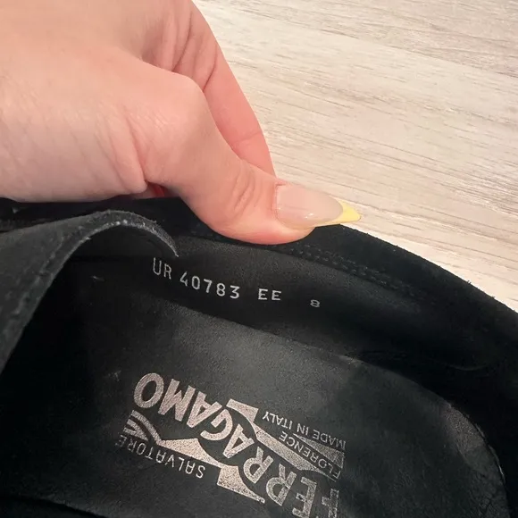 Salvatore Ferragamo Black Loafers Slip-On Shoes