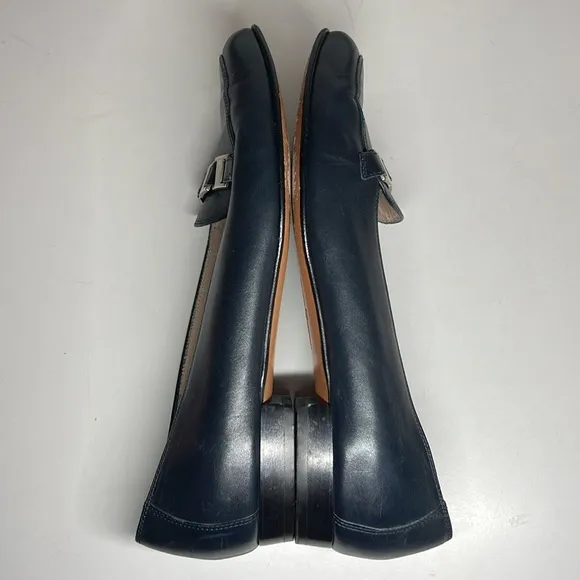 Salvatore Ferragamo Boutique Navy Blue Loafers Women’s Size 8C Made in Italy