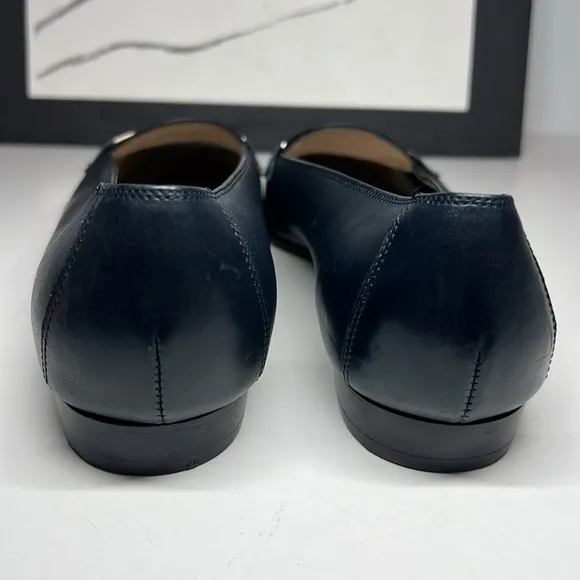 Salvatore Ferragamo Boutique Navy Blue Loafers Women’s Size 8C Made in Italy