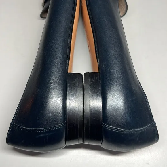 Salvatore Ferragamo Boutique Navy Blue Loafers Women’s Size 8C Made in Italy