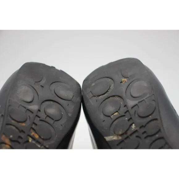 Salvatore Ferragamo Men's Size 9 EE Black Leather Gancini Buckle Loafers