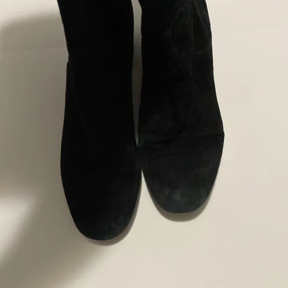 Sam Edelman Elina Over-the-Knee Black Suede Boots Size 10