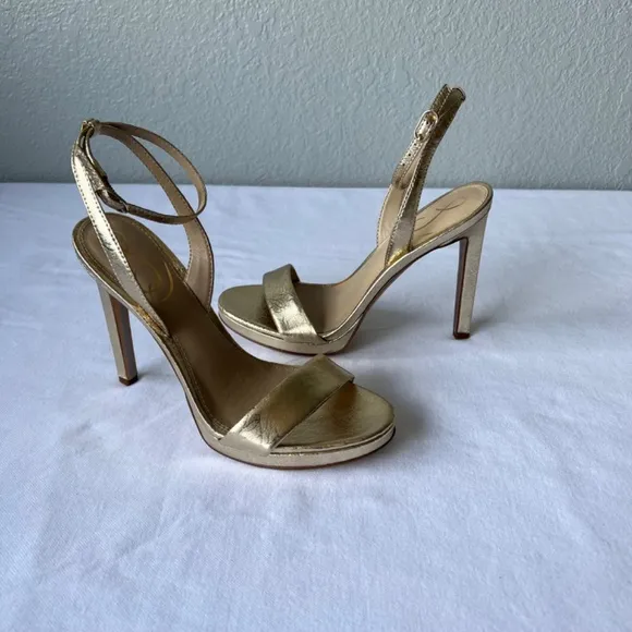 Sam Edelman Jade gold leaf high heel sandals