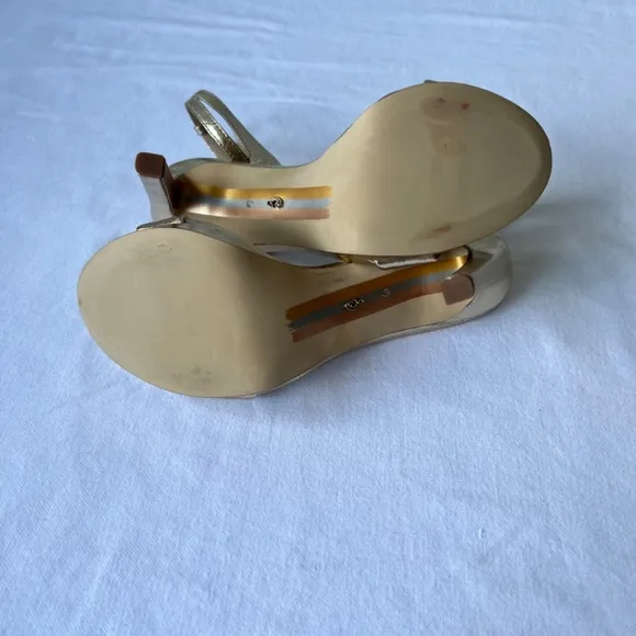 Sam Edelman Jade gold leaf high heel sandals