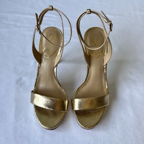 Sam Edelman Jade gold leaf high heel sandals