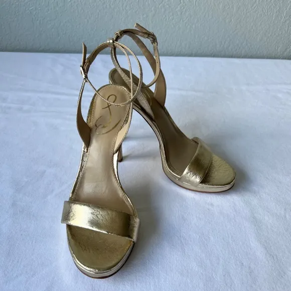 Sam Edelman Jade gold leaf high heel sandals