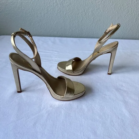 Sam Edelman Jade gold leaf high heel sandals