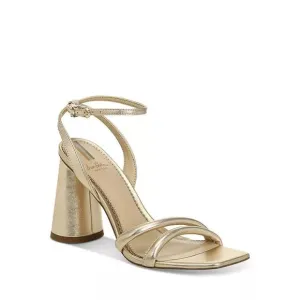 Sam Edelman Kia Ankle Strap High Heel Sandals Gold - 8