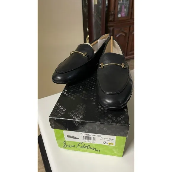Sam Edelman Lior black leather women's loafers size 6.5