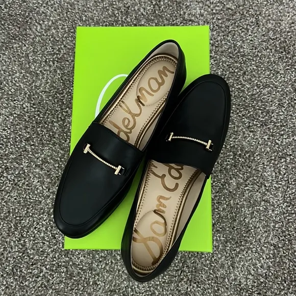 Sam Edelman Loafers Black Leather 8.5