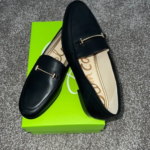Sam Edelman Loafers Black Leather 8.5