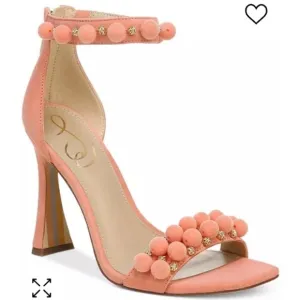 Sam Edelman Luella Embellished High Heel Sandals Canyon Clay -8.5 NIB