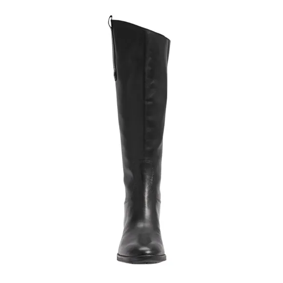 Sam Edelman PENNY Black Leather Riding Boots Athletic Fit Calf NWT 7.5