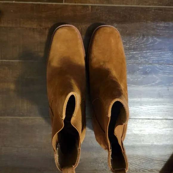 Sam Edelman Rollins Boots Womens 10.5 Suede Neutral Boho Chic Versatile Classic