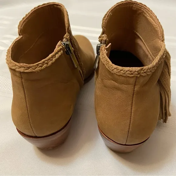 Sam Edelman Tan Leather Womens Booties - Excellent Used Condition Size -7.5
