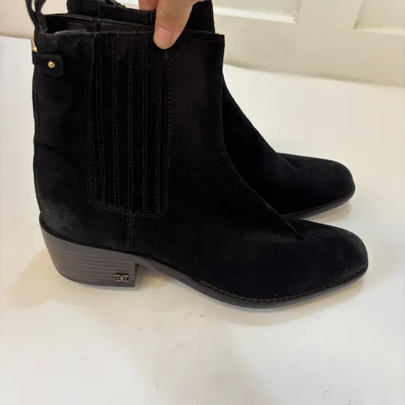 Sam Edelman Womens Bronson Chelsea Boots Suede Sz 8.5