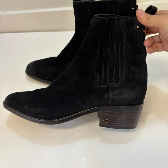 Sam Edelman Womens Bronson Chelsea Boots Suede Sz 8.5