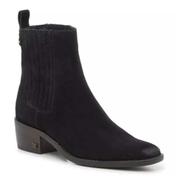 Sam Edelman Womens Bronson Chelsea Boots Suede Sz 8.5